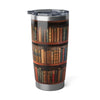 Vintage Library Bookshelf Tumbler Printify