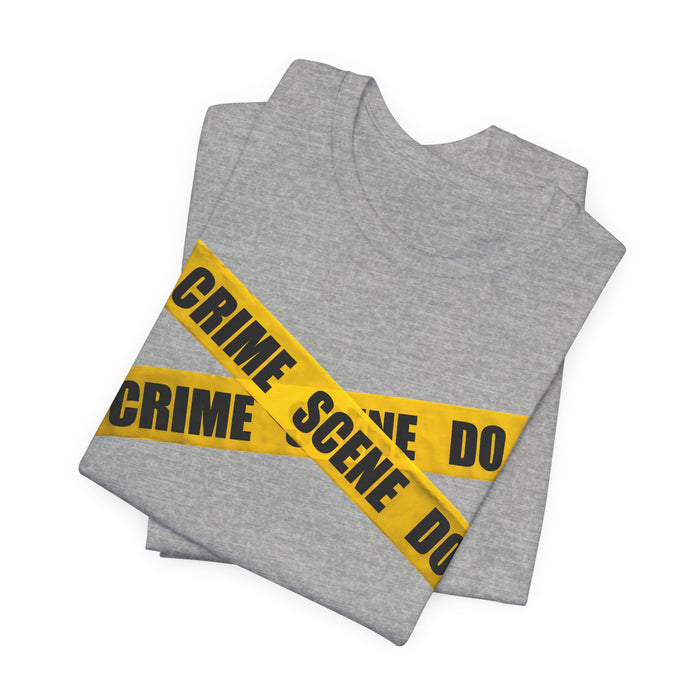 Crime Scene Tape T‑Shirt Printify