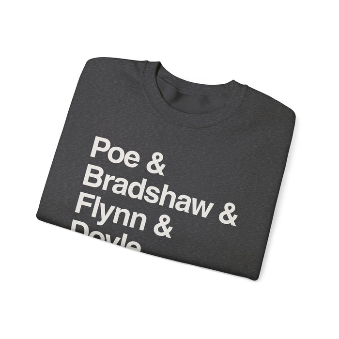 MW Craven Official Merchandise Poe & Bradshaw & Flynn & Doyle Sweatshirt
