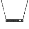 Jane Eyre quote heart bar necklace | Forever is ours engraved quote | Charlotte Brontë The Untamed Chapter Store