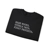 Read Books. Cuddle Cats. Fight Fascists. Sweatshirt Printify