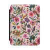 Floral and bird patterned case on a white background