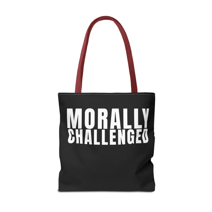MORALLY CHALLENGED Tote Bag The Untamed Chapter Store