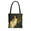 Robert Louis Stevenson Memorial Angel Tote Bag | Dark Academia | Book Bag Printify
