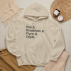 MW Craven Official Merchandise Poe & Bradshaw & Flynn & Doyle Hoodie Printify