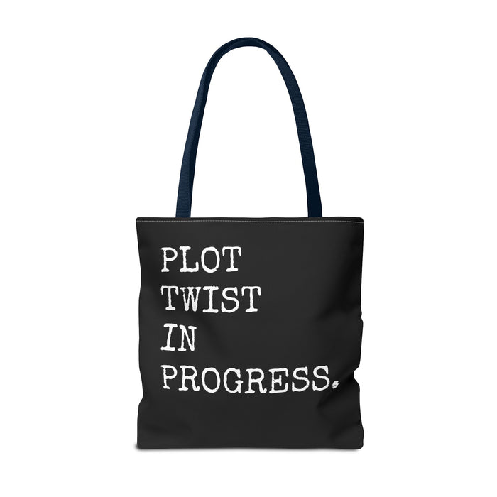 Plot Twist In Progress Tote Bag The Untamed Chapter Store