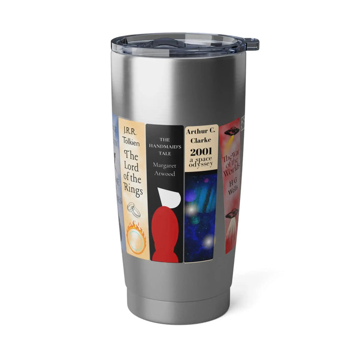 Sci Fi & Fantasy Bookshelf Tumbler Printify
