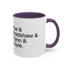 Coffee Mug — Minimalist Names Design (Poe & Bradshaw & Flynn & Doyle) Printify