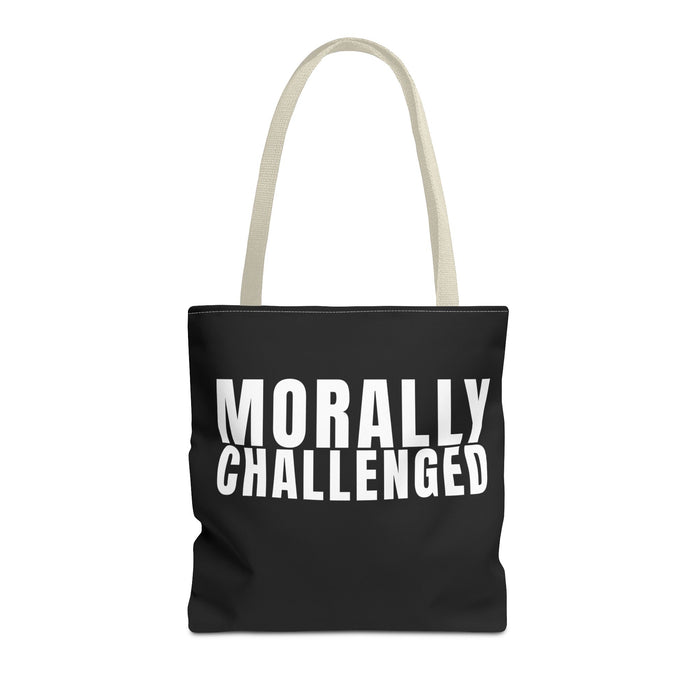 MORALLY CHALLENGED Tote Bag The Untamed Chapter Store