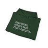 Read Books. Cuddle Cats. Fight Fascists. Hoodie Printify