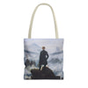 Wanderer Above the Sea Mist Tote Bag – Classic Dark Academia Art Tote Printify