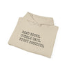 Read Books. Cuddle Cats. Fight Fascists. Hoodie Printify