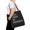 Plot Twist In Progress Tote Bag The Untamed Chapter Store