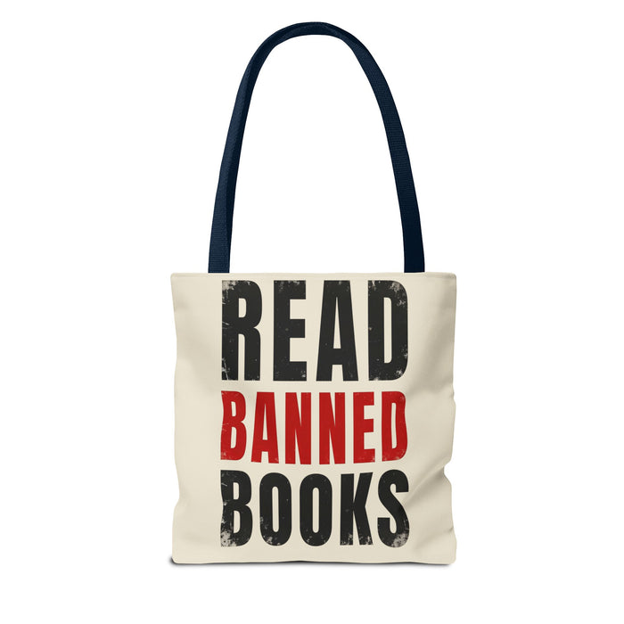 Read Banned Books Cream Tote Bag Printify