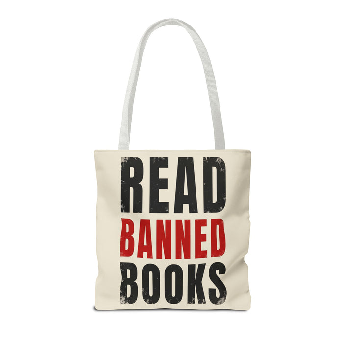 Read Banned Books Cream Tote Bag Printify