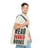 Read Banned Books Cream Tote Bag Printify