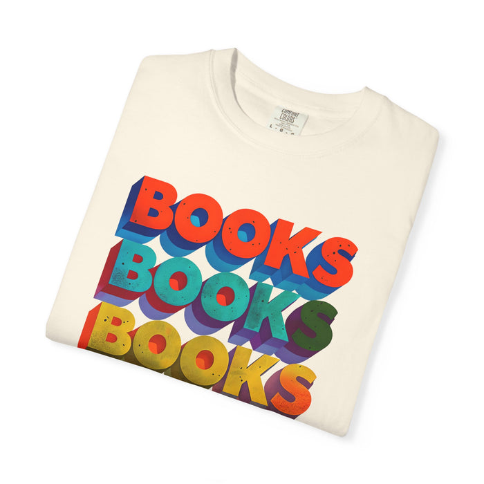 Vibrant BOOKS Typography T-shirt The Untamed Chapter Store