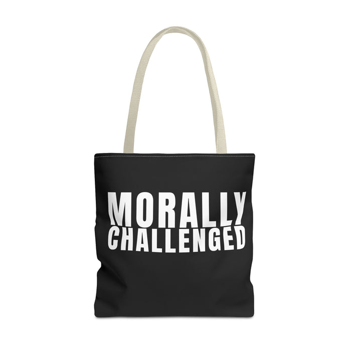 MORALLY CHALLENGED Tote Bag The Untamed Chapter Store