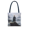 Wanderer Above the Sea Mist Tote Bag – Classic Dark Academia Art Tote Printify