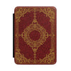 Vintage Ornate Bookplate Kindle Case | Red Gold Decorative Cover Printify