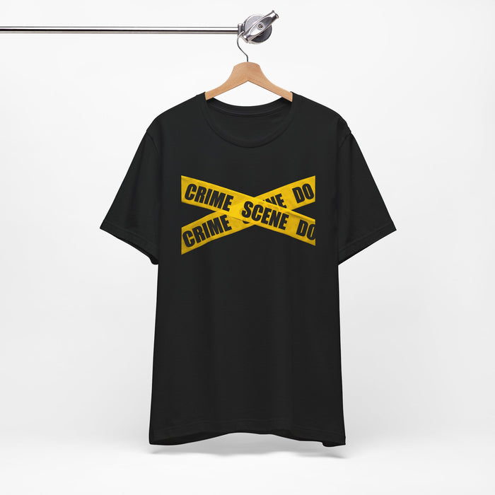 Crime Scene Tape T‑Shirt Printify