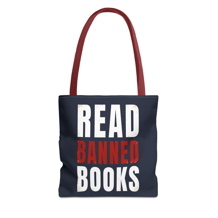Read Banned Books Black Tote Bag Printify