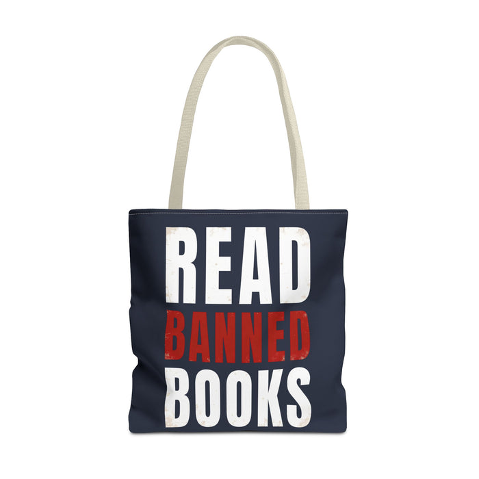 Read Banned Books Black Tote Bag Printify