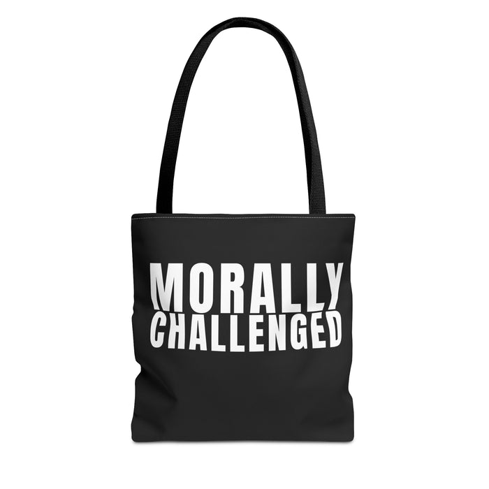 MORALLY CHALLENGED Tote Bag The Untamed Chapter Store