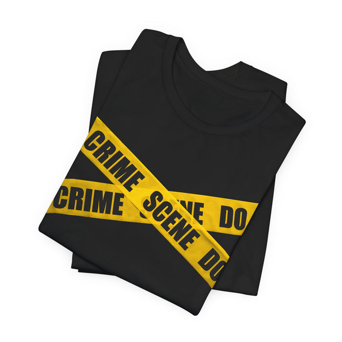 Crime Scene Tape T‑Shirt Printify