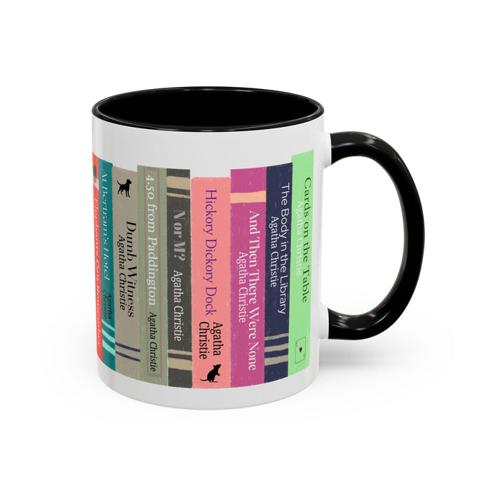 Agatha Christie Bookshelf Accent Coffee Mug The Untamed Chapter Store