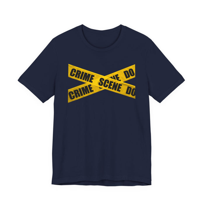 Crime Scene Tape T‑Shirt Printify