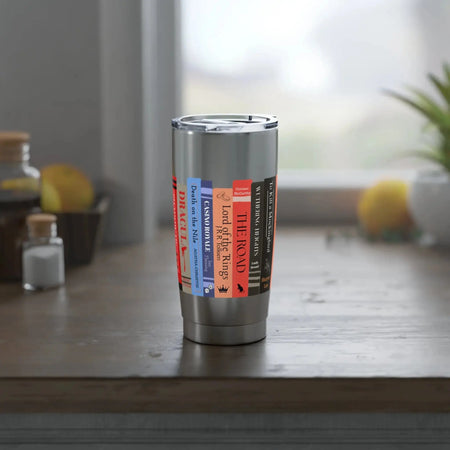 20th Century Classics Bookshelf Tumbler Printify