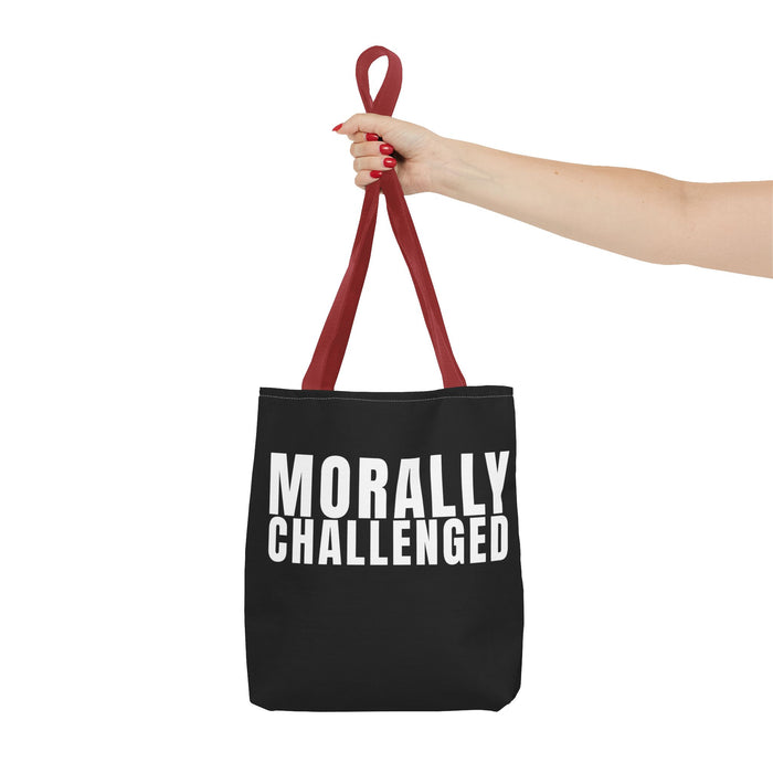 MORALLY CHALLENGED Tote Bag The Untamed Chapter Store