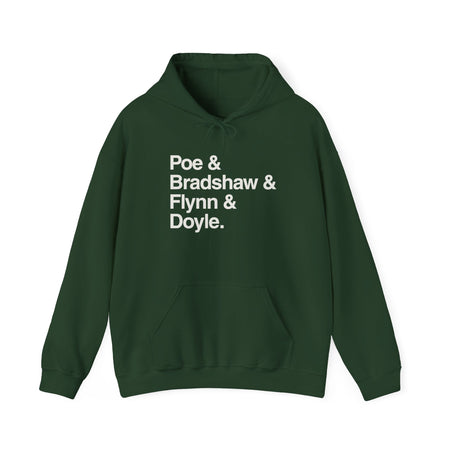 MW Craven Official Merchandise Poe & Bradshaw & Flynn & Doyle Hoodie Printify