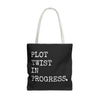 Plot Twist In Progress Tote Bag The Untamed Chapter Store