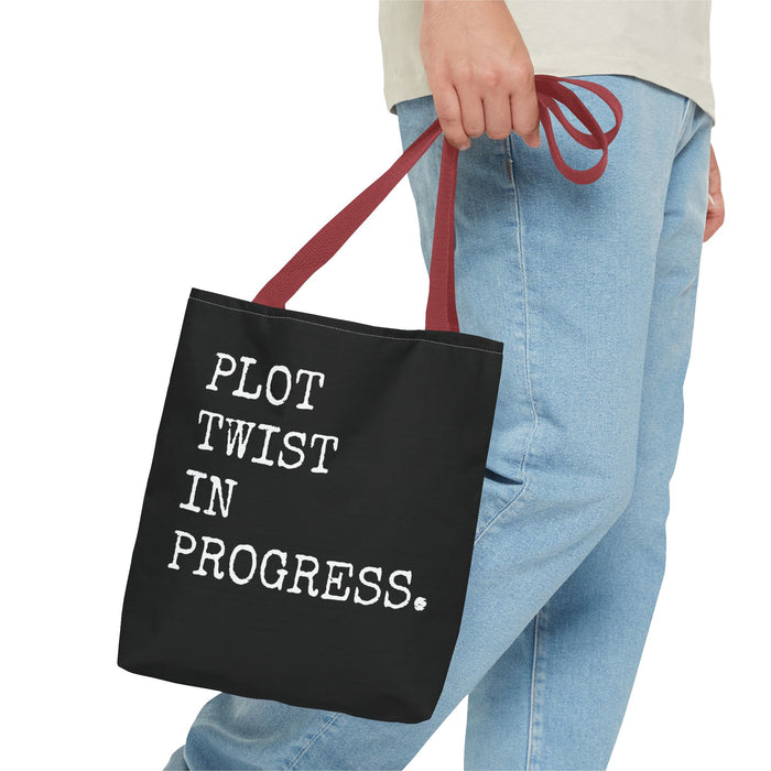 Plot Twist In Progress Tote Bag The Untamed Chapter Store