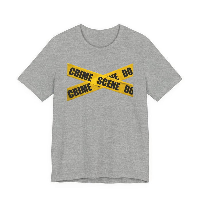 Crime Scene Tape T‑Shirt Printify