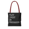 Plot Twist In Progress Tote Bag The Untamed Chapter Store