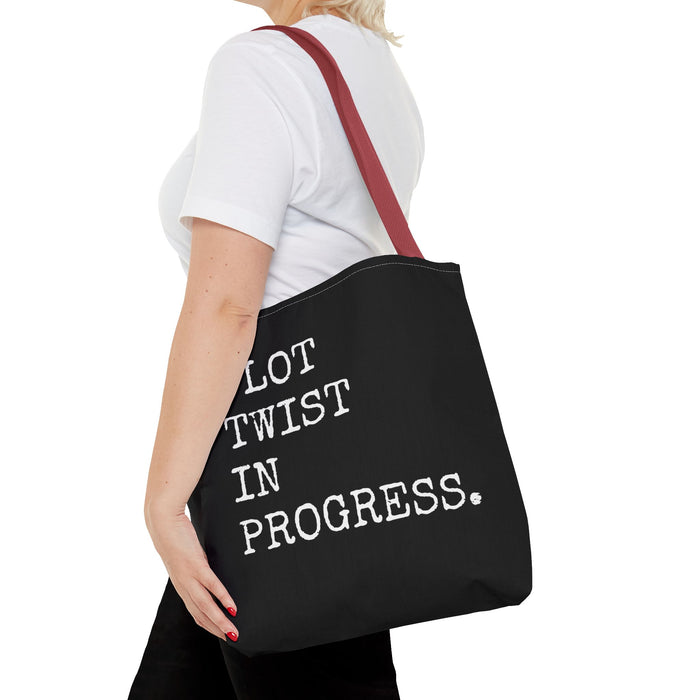 Plot Twist In Progress Tote Bag The Untamed Chapter Store