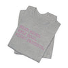 Read Books. Walk Dogs. Fight Fascists. Pink Typography T-Shirt Printify