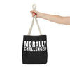 MORALLY CHALLENGED Tote Bag The Untamed Chapter Store
