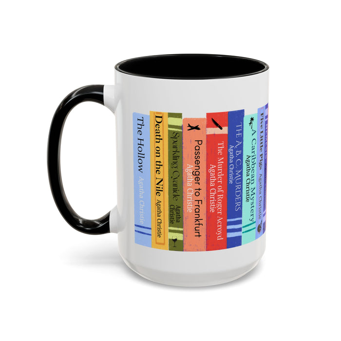 Agatha Christie Bookshelf Accent Coffee Mug The Untamed Chapter Store