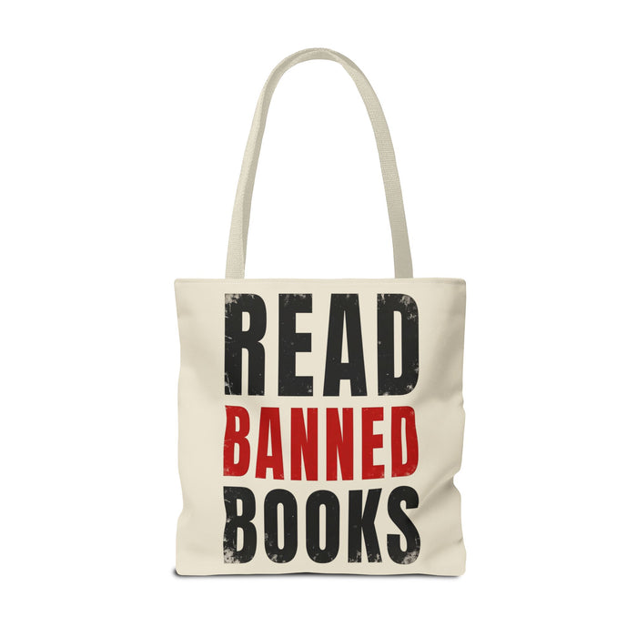 Read Banned Books Cream Tote Bag Printify