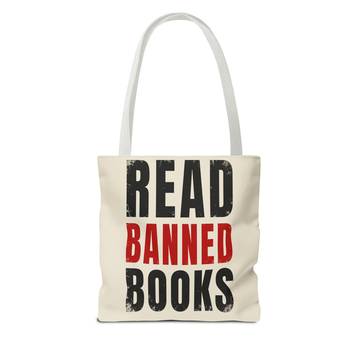 Read Banned Books Cream Tote Bag Printify