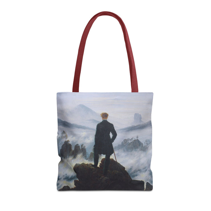 Wanderer Above the Sea Mist Tote Bag – Classic Dark Academia Art Tote Printify