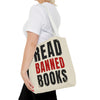 Read Banned Books Cream Tote Bag Printify