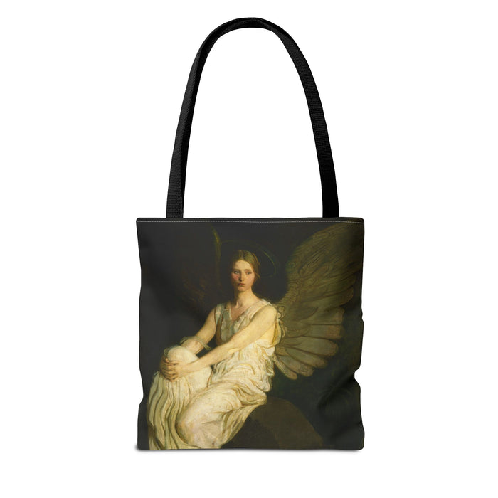 Robert Louis Stevenson Memorial Angel Tote Bag | Dark Academia | Book Bag Printify