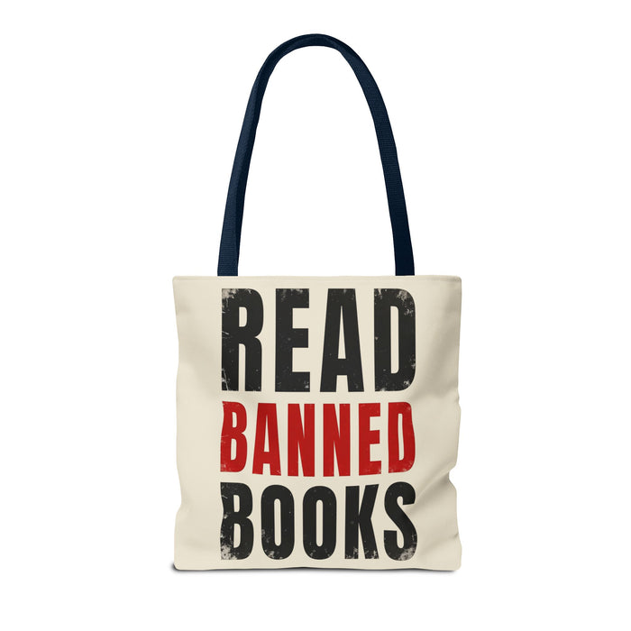 Read Banned Books Cream Tote Bag Printify