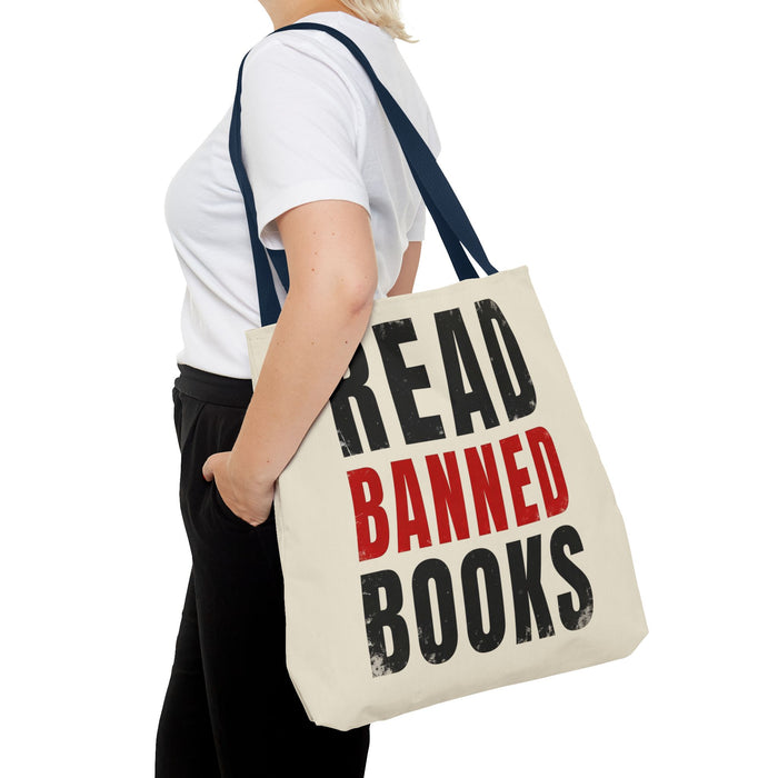 Read Banned Books Cream Tote Bag Printify