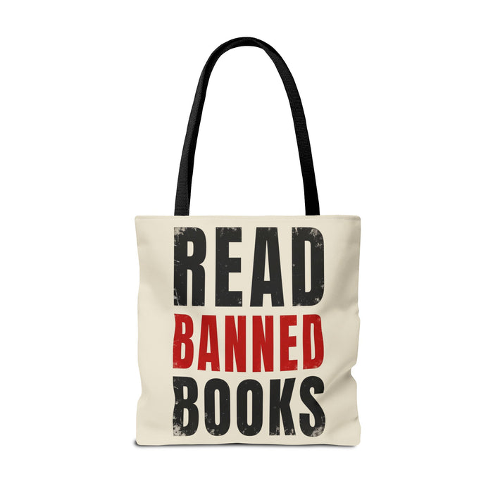 Read Banned Books Cream Tote Bag Printify